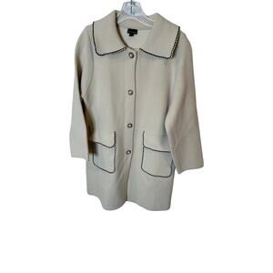 Coco + Carmen jewel‎ button front overcoat -small